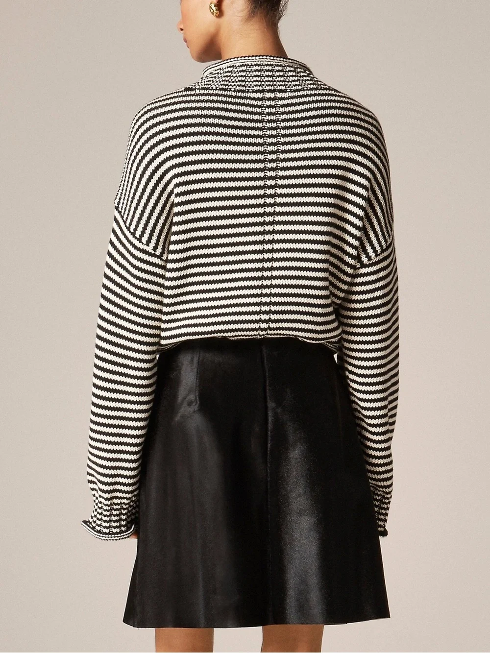 J CREW Collection Fairfax skirt in calf hair Black Size 12 $998 CQ527 - Picture 5 of 9